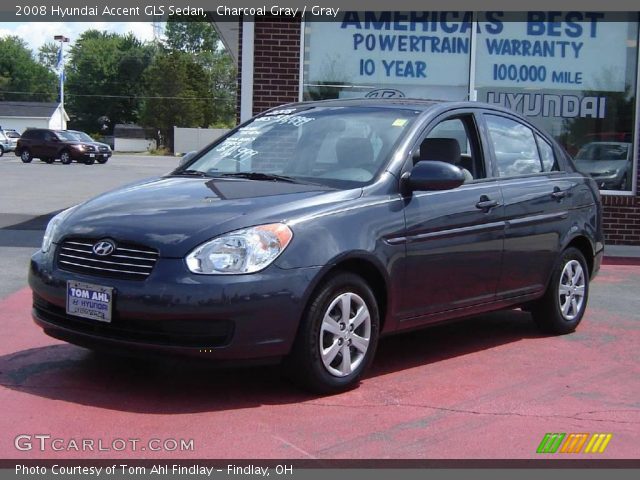 2008 Hyundai Accent GLS Sedan in Charcoal Gray
