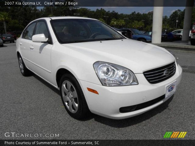 2007 Kia Optima LX in Clear White