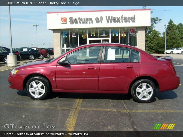 2006 Saturn ION 2 Sedan in Berry Red