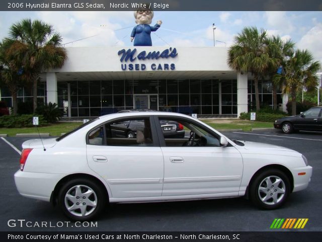 2006 Hyundai Elantra GLS Sedan in Nordic White