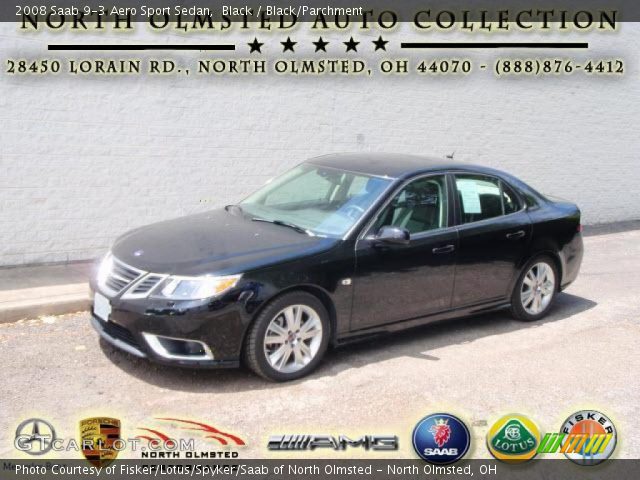 2008 Saab 9-3 Aero Sport Sedan in Black
