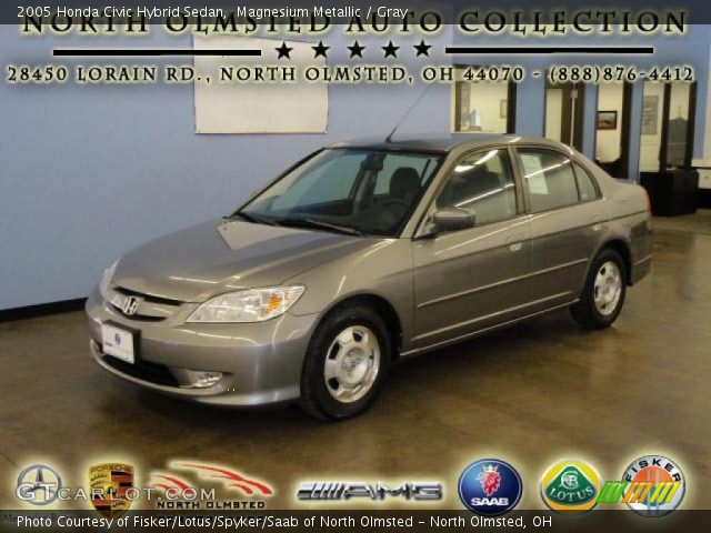2005 Honda Civic Hybrid Sedan in Magnesium Metallic