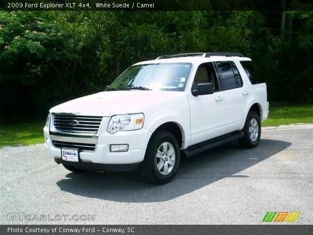 White Suede 2009 Ford Explorer Xlt 4x4 Camel Interior