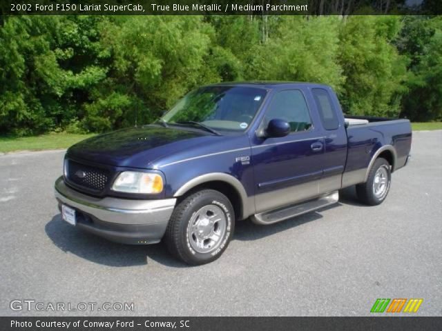 2002 Ford F150 Lariat SuperCab in True Blue Metallic