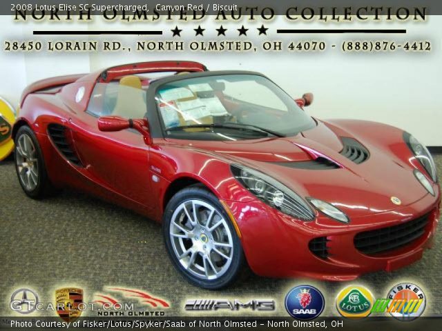 2008 Lotus Elise SC Supercharged in Canyon Red