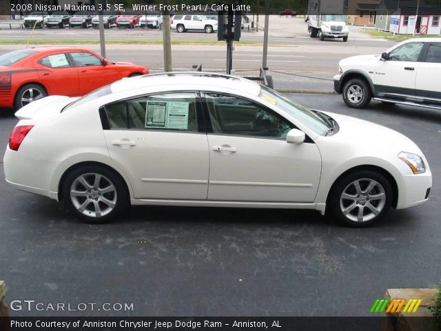 2008 Nissan Maxima 3.5 SE in Winter Frost Pearl