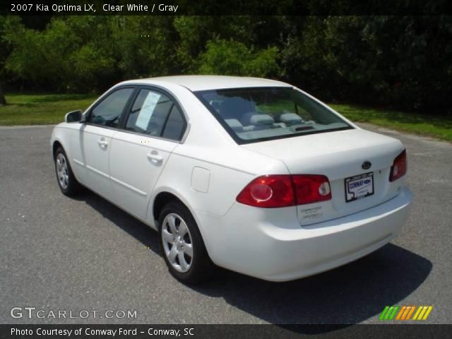 Clear White - 2007 Kia Optima LX - Gray Interior | GTCarLot.com ...