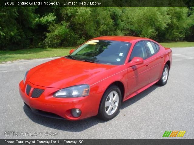 2008 Pontiac Grand Prix Sedan in Crimson Red