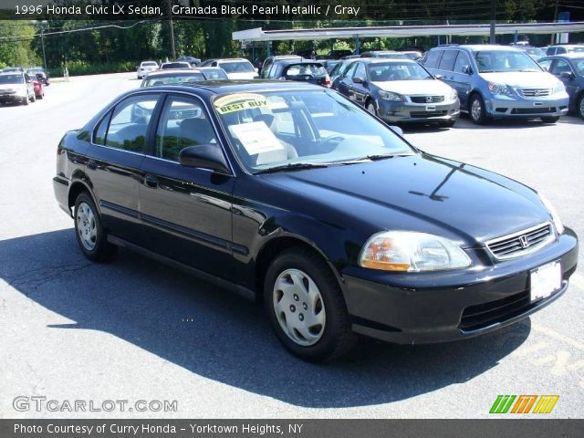 1996 Honda Civic LX Sedan in Granada Black Pearl Metallic