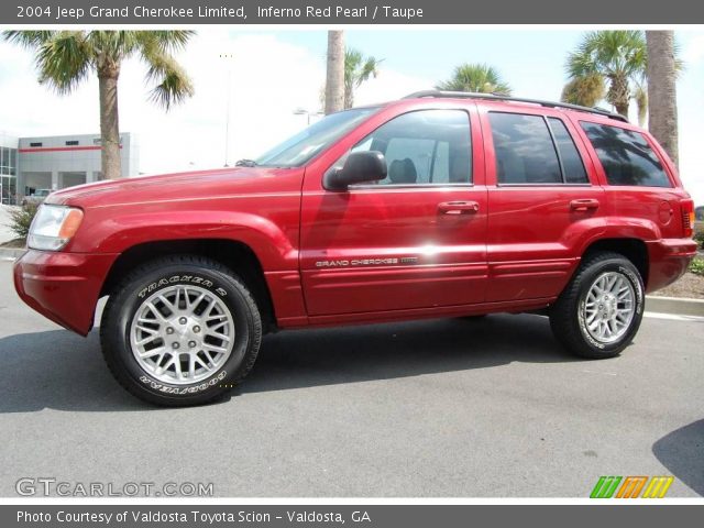 2004 Jeep Grand Cherokee Limited in Inferno Red Pearl