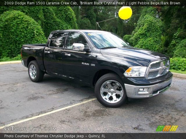 2009 Dodge Ram 1500 Laramie Crew Cab in Brilliant Black Crystal Pearl