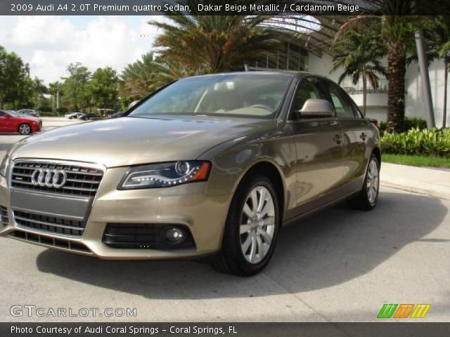 2009 Audi A4 2.0T Premium quattro Sedan in Dakar Beige Metallic
