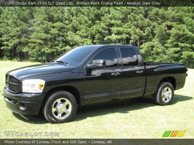 2007 Dodge Ram 3500 SLT Quad Cab in Brilliant Black Crystal Pearl