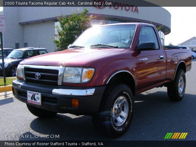 2000 Toyota Tacoma Regular Cab 4x4 in Cardinal Red