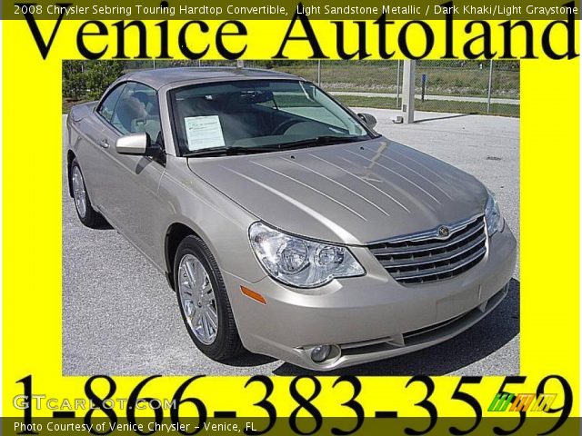 2008 Chrysler Sebring Touring Hardtop Convertible in Light Sandstone Metallic