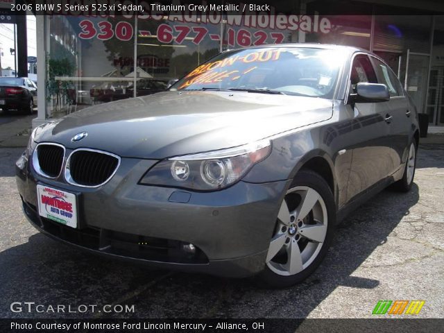 2006 BMW 5 Series 525xi Sedan in Titanium Grey Metallic