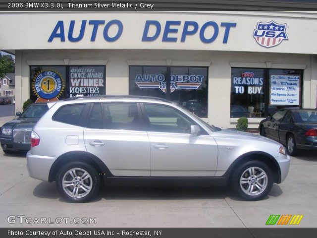 2006 BMW X3 3.0i in Titanium Silver Metallic