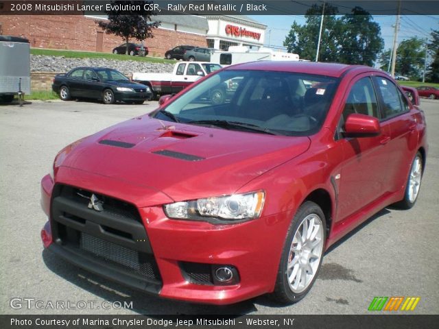 2008 Mitsubishi Lancer Evolution GSR in Rally Red Metallic