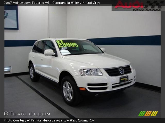 2007 Volkswagen Touareg V6 in Campanella White