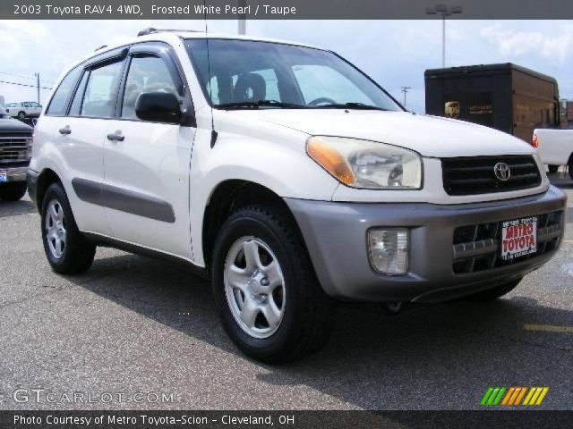2003 Toyota RAV4 4WD in Frosted White Pearl