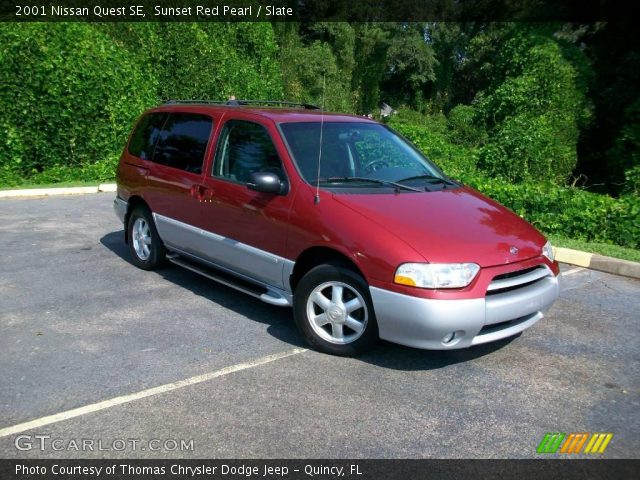 2001 Nissan Quest SE in Sunset Red Pearl