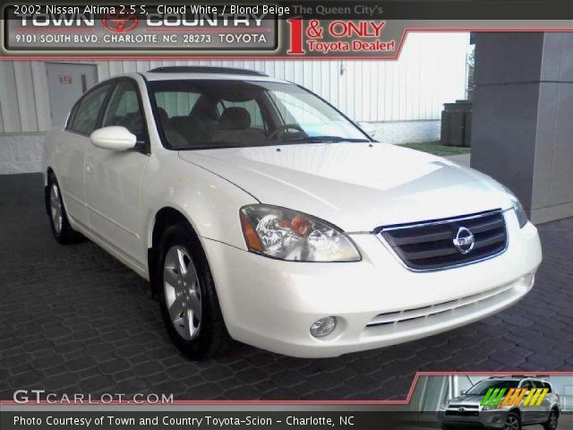 2002 Nissan Altima 2.5 S in Cloud White