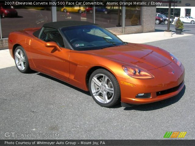 2007 Chevrolet Corvette Indy 500 Pace Car Convertible in Atomic Orange Metallic