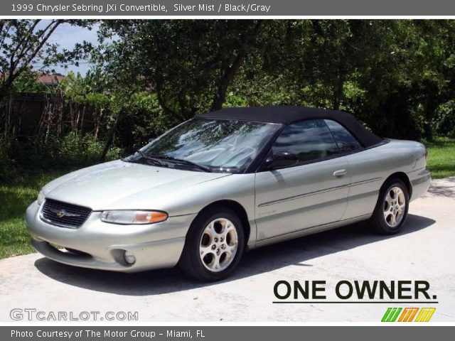 1999 Chrysler Sebring JXi Convertible in Silver Mist