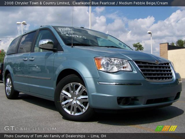 2008 Chrysler Town & Country Limited in Clearwater Blue Pearlcoat