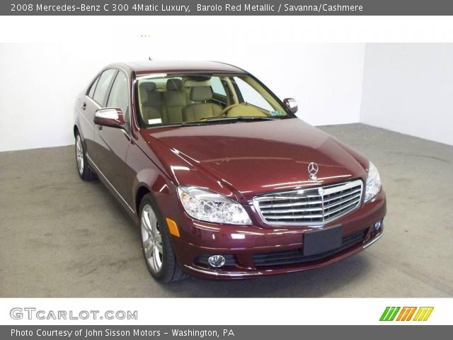 2008 Mercedes-Benz C 300 4Matic Luxury in Barolo Red Metallic