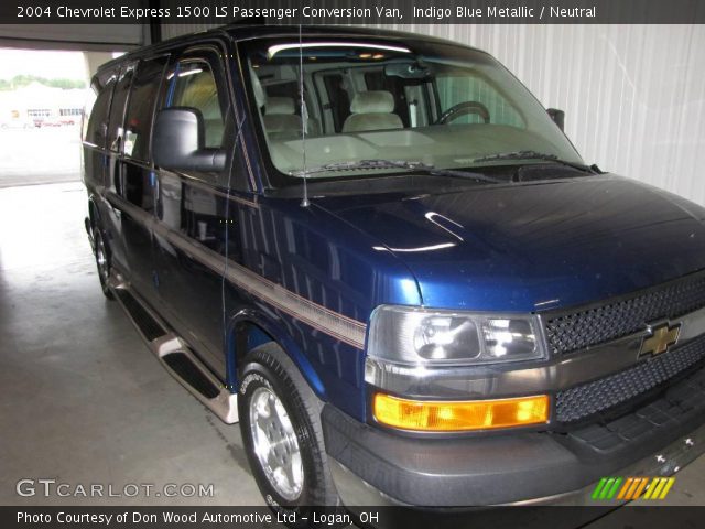 2004 Chevrolet Express 1500 LS Passenger Conversion Van in Indigo Blue Metallic