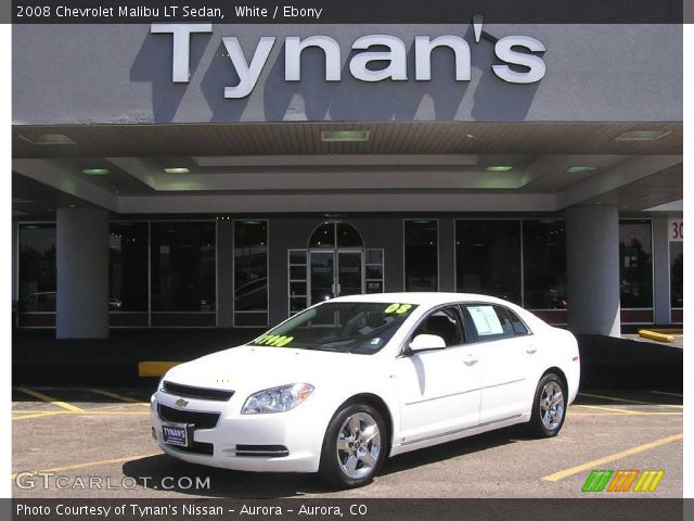 2008 Chevrolet Malibu LT Sedan in White