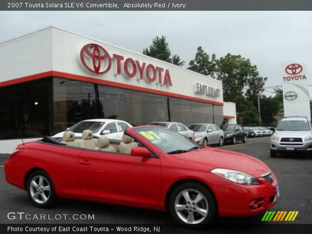 2007 Toyota Solara SLE V6 Convertible in Absolutely Red