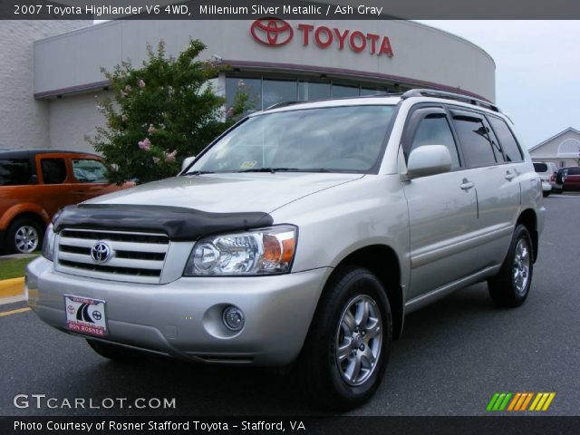 2007 Toyota Highlander V6 4WD in Millenium Silver Metallic