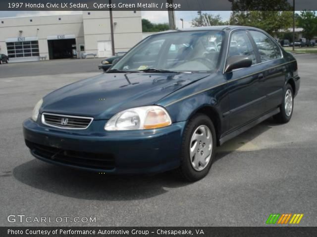 1997 Honda Civic LX Sedan in Cypress Green Metallic