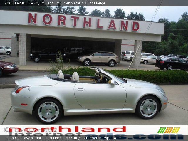 2003 Lexus SC 430 in Millennium Silver Metallic