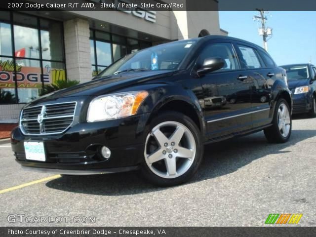 Black 2007 Dodge Caliber R T Awd Pastel Slate Gray Red