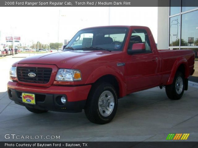 2008 Ford Ranger Sport Regular Cab in Torch Red