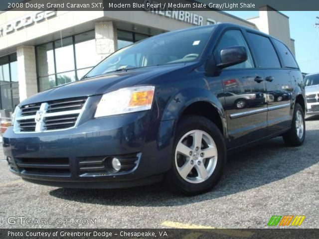 2008 Dodge Grand Caravan SXT in Modern Blue Pearl