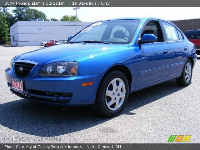 2004 Hyundai Elantra GLS Sedan in Tidal Wave Blue