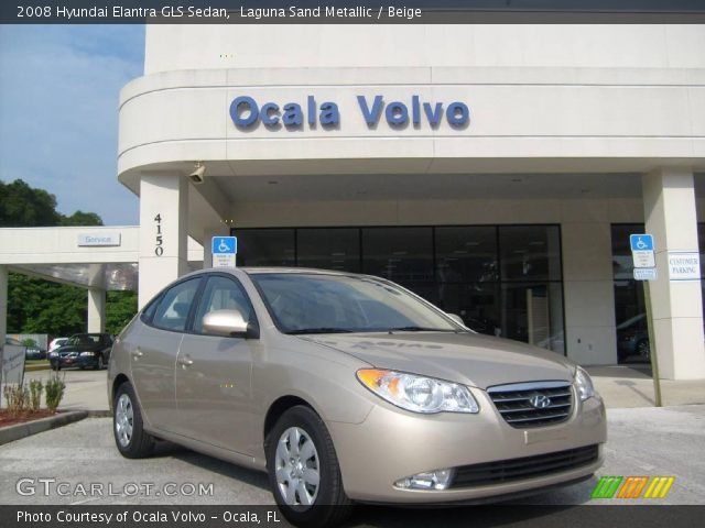 2008 Hyundai Elantra GLS Sedan in Laguna Sand Metallic