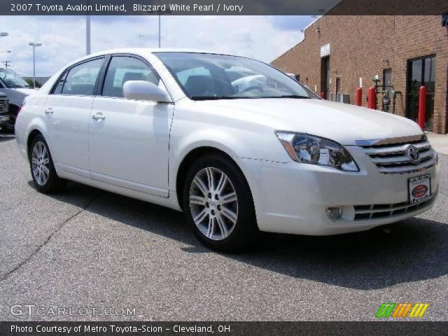 2007 Toyota Avalon Limited in Blizzard White Pearl