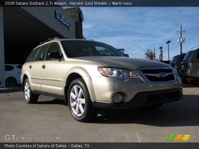 2008 Subaru Outback 2.5i Wagon in Harvest Gold Metallic