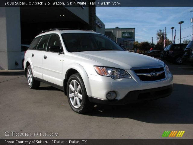 2008 Subaru Outback 2.5i Wagon in Satin White Pearl