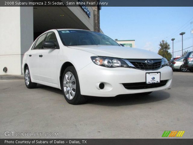 2008 Subaru Impreza 2.5i Sedan in Satin White Pearl