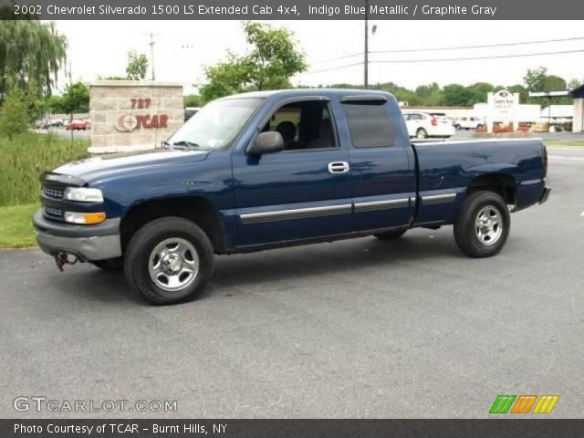 2002 Chevrolet Silverado 1500 LS Extended Cab 4x4 in Indigo Blue Metallic