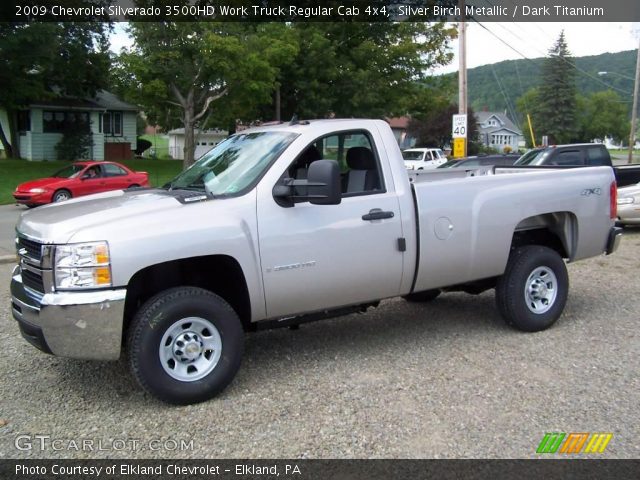 2009 Chevrolet Silverado 3500HD Work Truck Regular Cab 4x4 in Silver Birch Metallic
