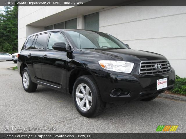 2009 Toyota Highlander V6 4WD in Black