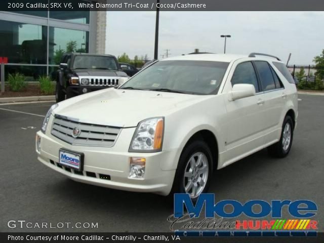 2009 Cadillac SRX V6 in White Diamond Tri-Coat