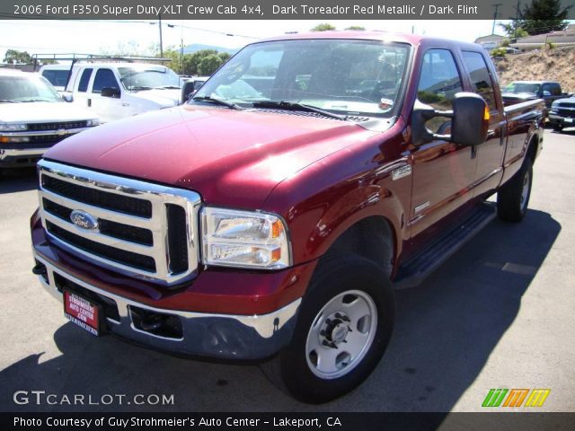 2006 Ford F350 Super Duty XLT Crew Cab 4x4 in Dark Toreador Red Metallic